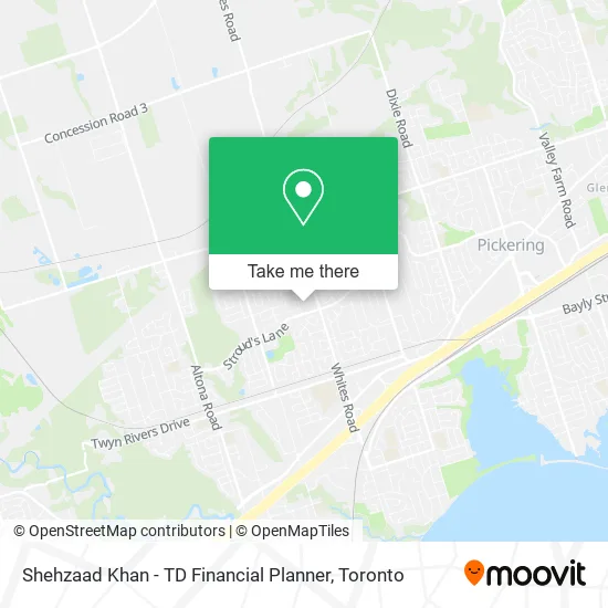 Shehzaad Khan - TD Financial Planner map