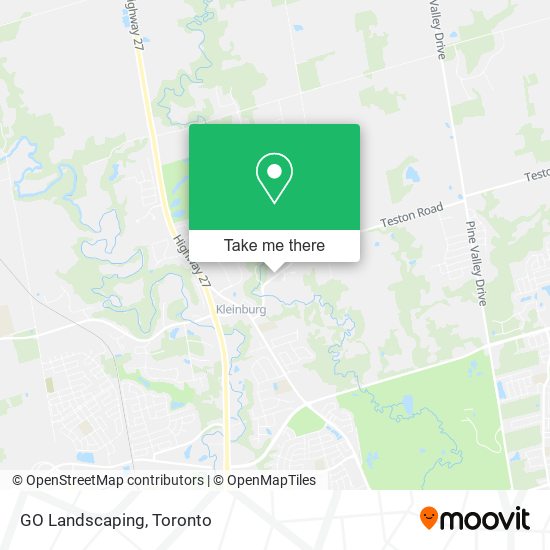 GO Landscaping map