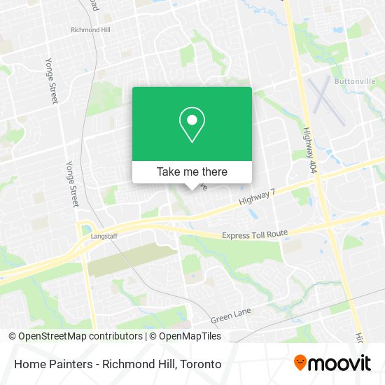 Home Painters - Richmond Hill map
