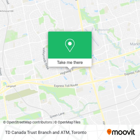 TD Canada Trust Branch and ATM plan