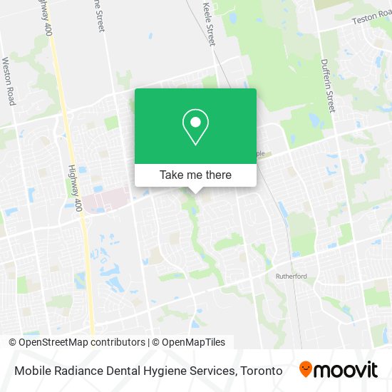 Mobile Radiance Dental Hygiene Services map