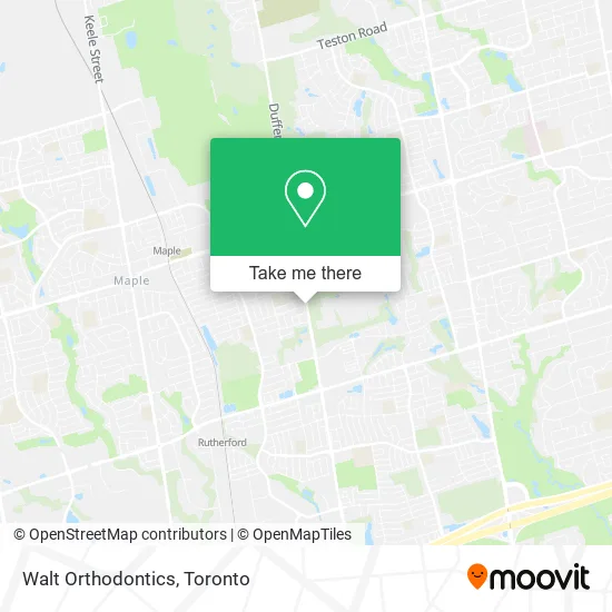 Walt Orthodontics map