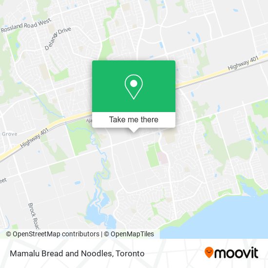 Mamalu Bread and Noodles map