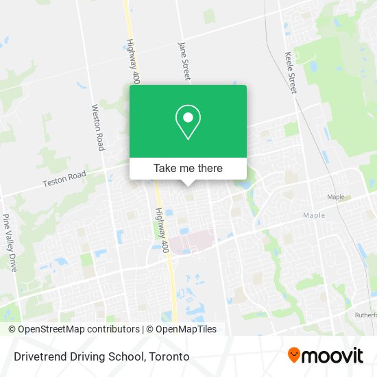 Drivetrend Driving School map