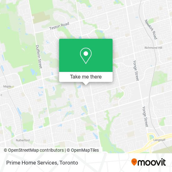 Prime Home Services map