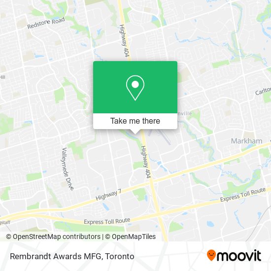 Rembrandt Awards MFG map