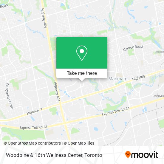 Woodbine & 16th Wellness Center map
