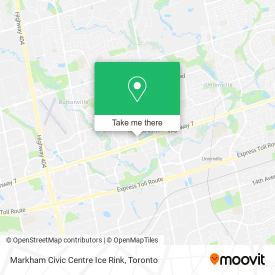 Markham Civic Centre Ice Rink map