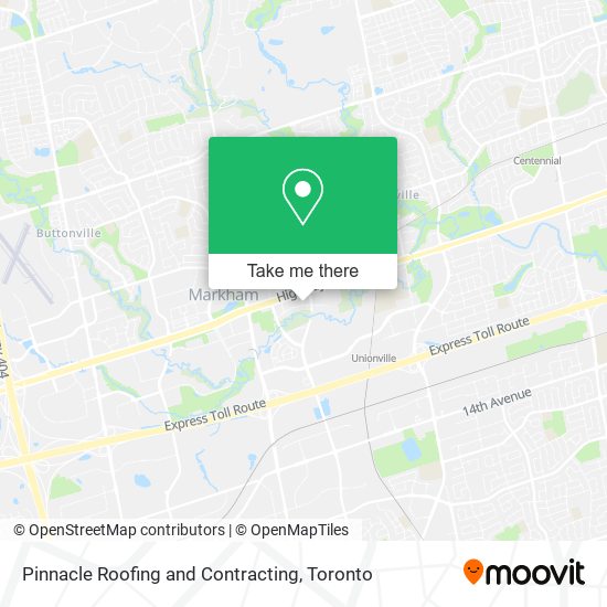 Pinnacle Roofing and Contracting map