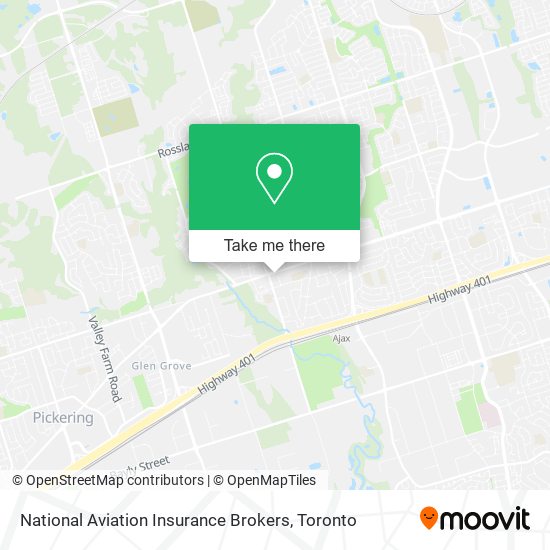 National Aviation Insurance Brokers map