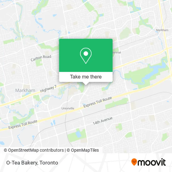 O-Tea Bakery map