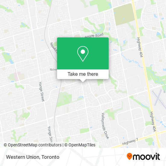 Western Union map