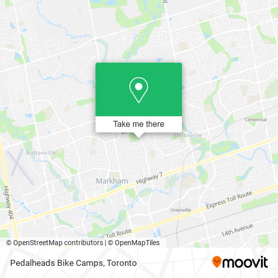 Pedalheads Bike Camps map