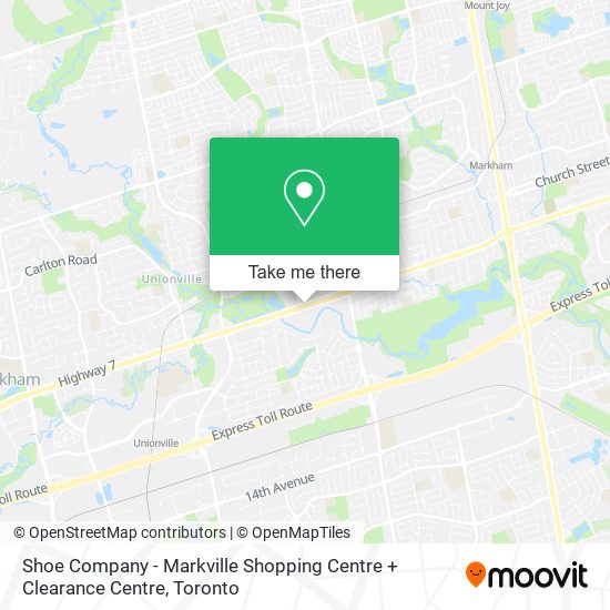 Shoe Company - Markville Shopping Centre + Clearance Centre map