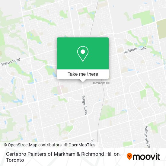 Certapro Painters of Markham & Richmond Hill on map