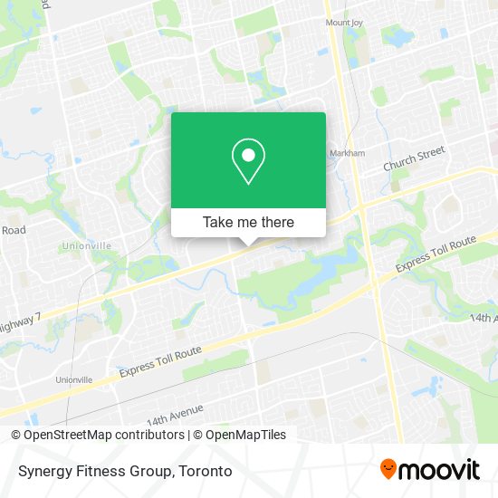 Synergy Fitness Group map
