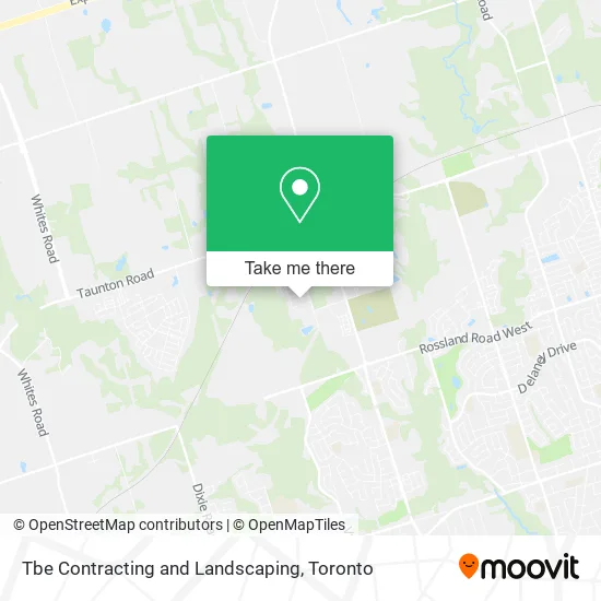 Tbe Contracting and Landscaping map