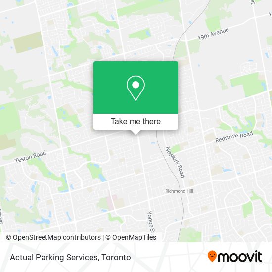 Actual Parking Services map