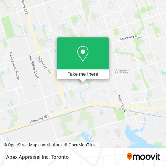 Apex Appraisal Inc map