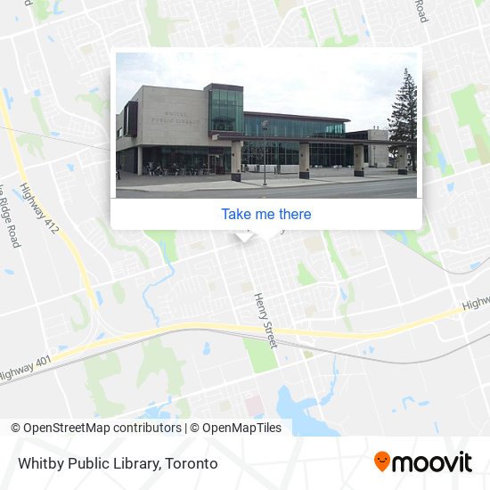 Whitby Public Library map