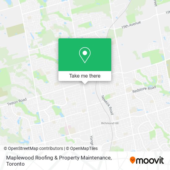 Maplewood Roofing & Property Maintenance map