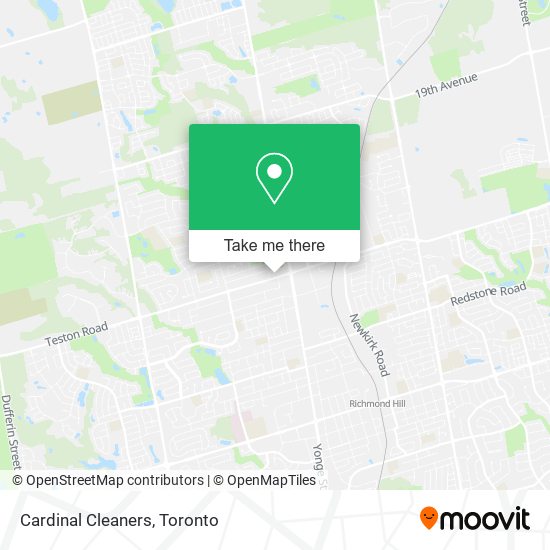 Cardinal Cleaners map