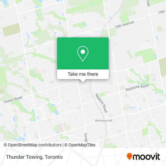 Thunder Towing map