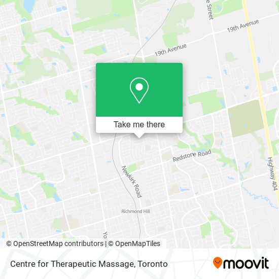 Centre for Therapeutic Massage plan
