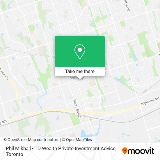 Phil Mikhail - TD Wealth Private Investment Advice map