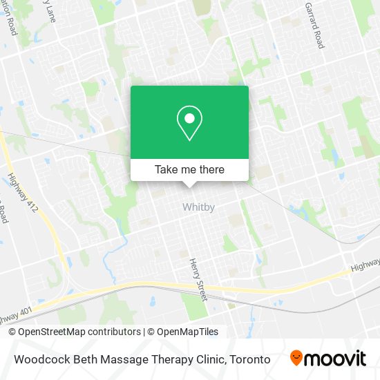 Woodcock Beth Massage Therapy Clinic map