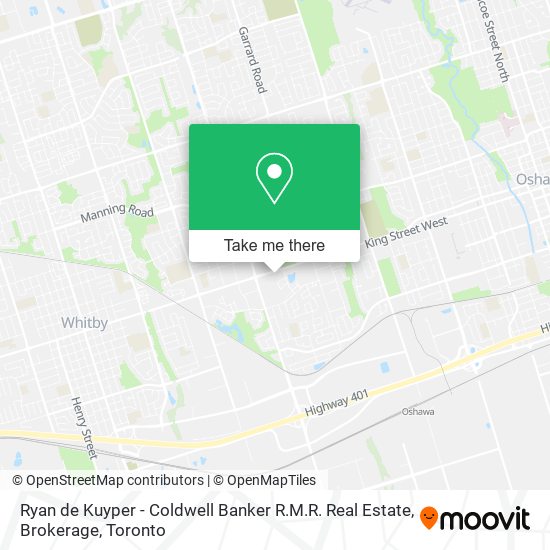 Ryan de Kuyper - Coldwell Banker R.M.R. Real Estate, Brokerage map