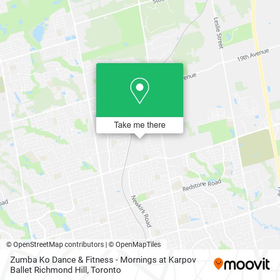 Zumba Ko Dance & Fitness - Mornings at Karpov Ballet Richmond Hill plan