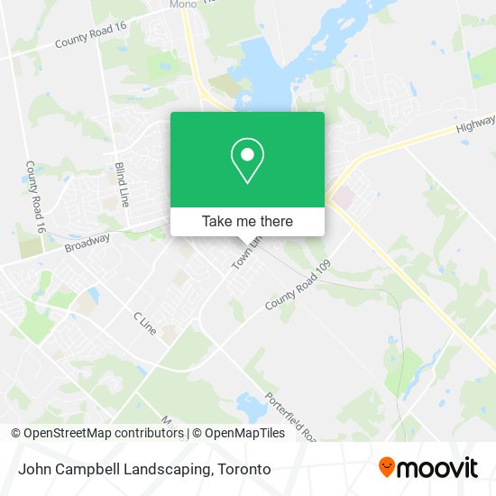 John Campbell Landscaping map