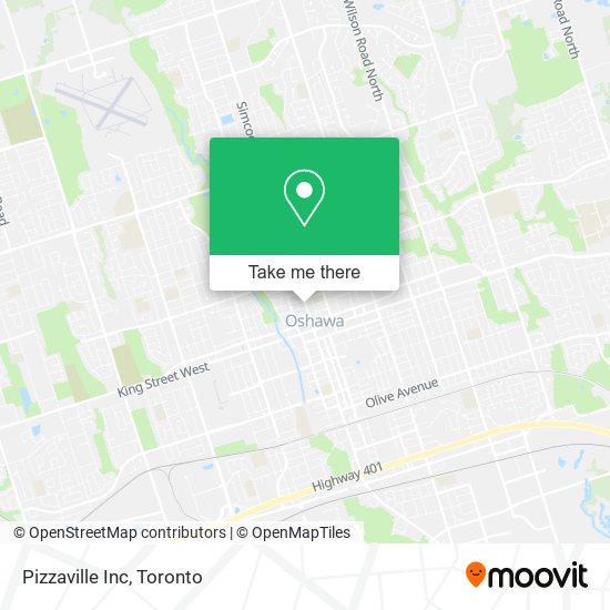 Pizzaville Inc map