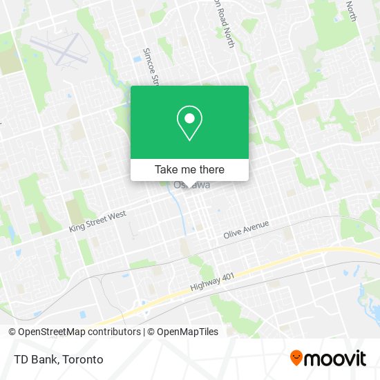 TD Bank map