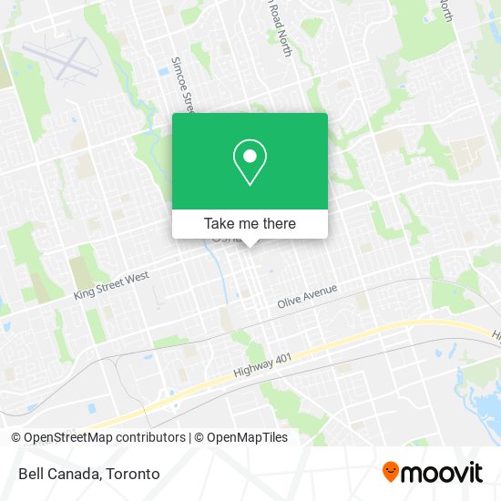 Bell Canada map