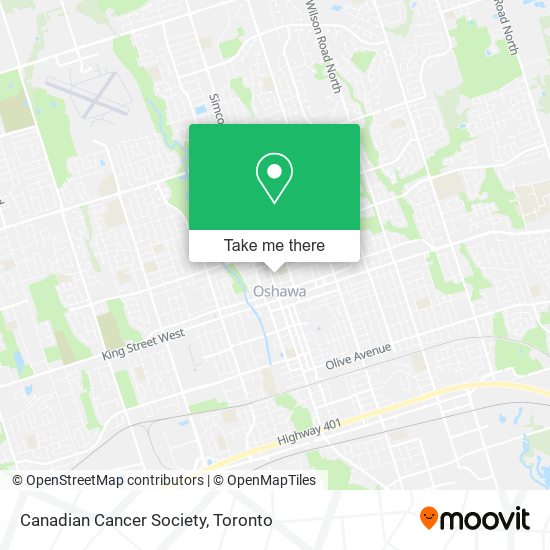 Canadian Cancer Society map