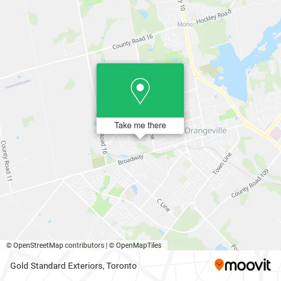 Gold Standard Exteriors map