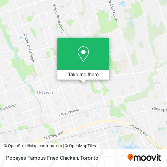 Popeyes Famous Fried Chicken map