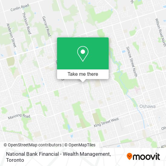 National Bank Financial - Wealth Management map