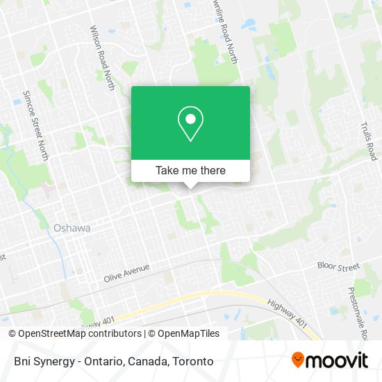 Bni Synergy - Ontario, Canada map