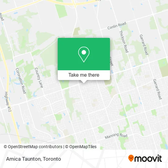Amica Taunton map