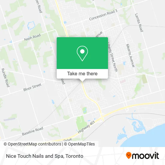 Nice Touch Nails and Spa map
