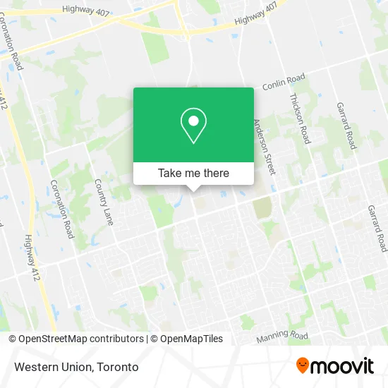 Western Union map