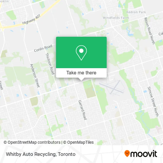 Whitby Auto Recycling map