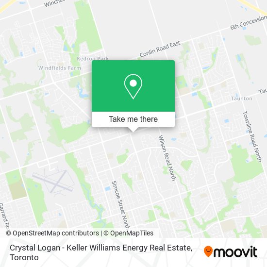 Crystal Logan - Keller Williams Energy Real Estate map