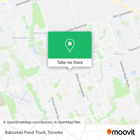 Batoota's Food Truck map
