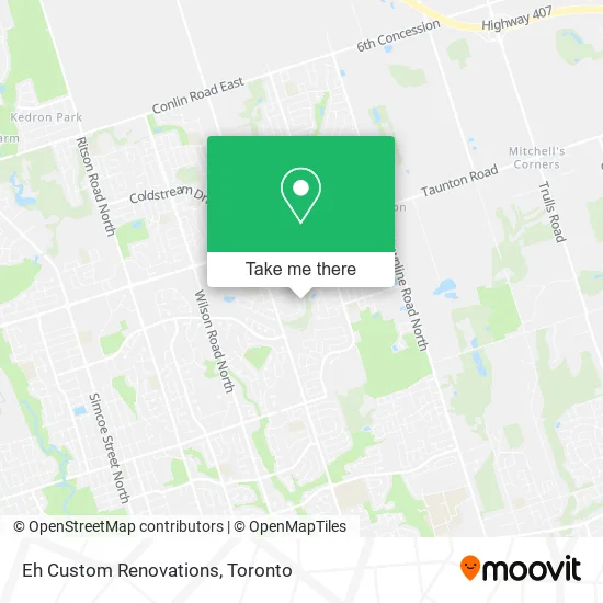 Eh Custom Renovations map