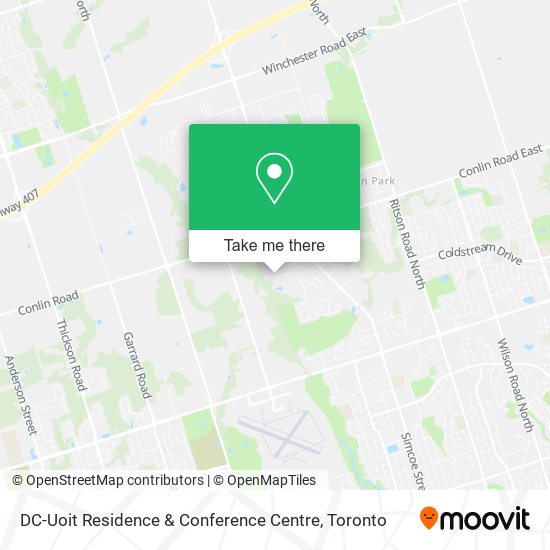DC-Uoit Residence & Conference Centre plan