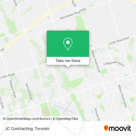 JC Contracting map
